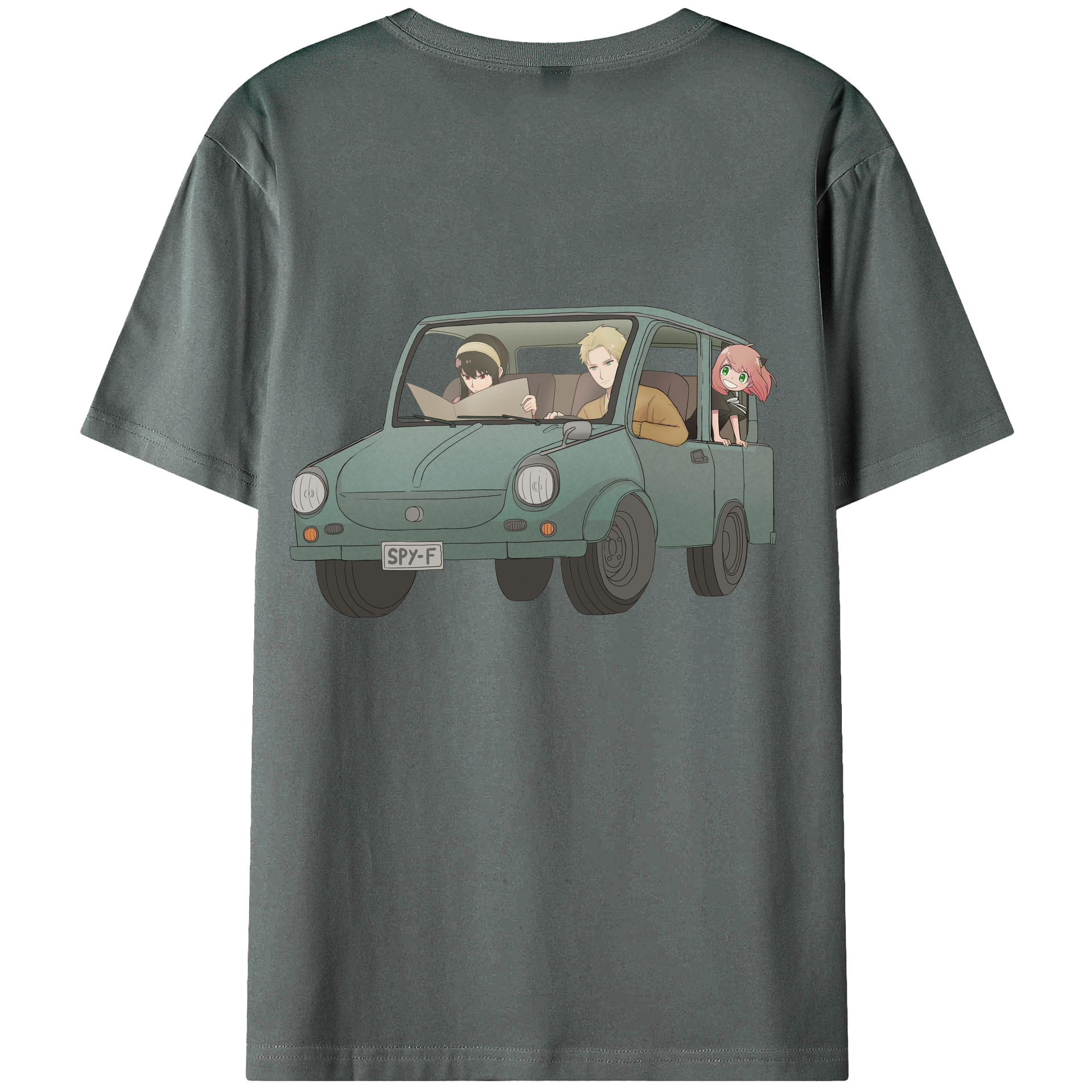 （画像用） SPY×FAMILY间谍家家酒 綿100％ メンズ半袖Tシャツ（バックプリント） 通気性